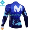 Maillot Cyclisme Hiver Thermal Fleece Movistar 2024